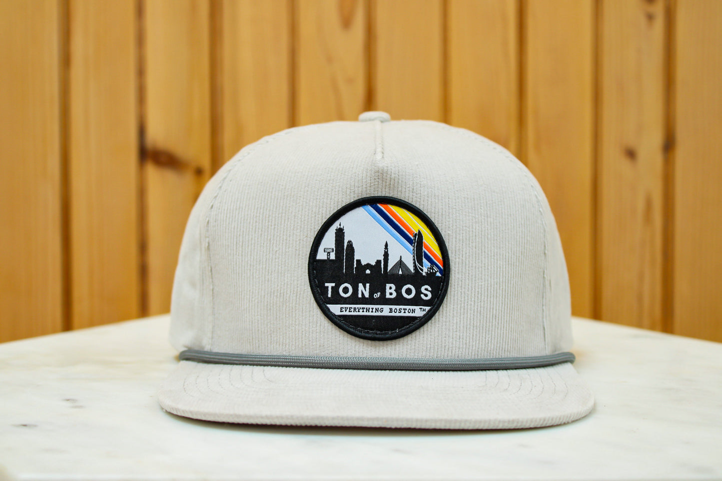 The Hub Cityscape Corduroy Hat Gray