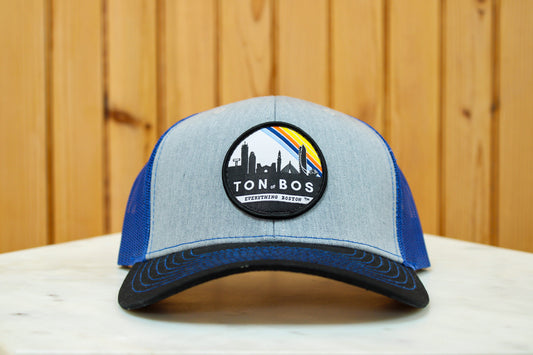 The Hub Cityscape Old School Trucker Hat Gray/Black/Blue