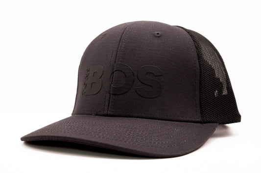 The BOS New School Trucker Hat Black