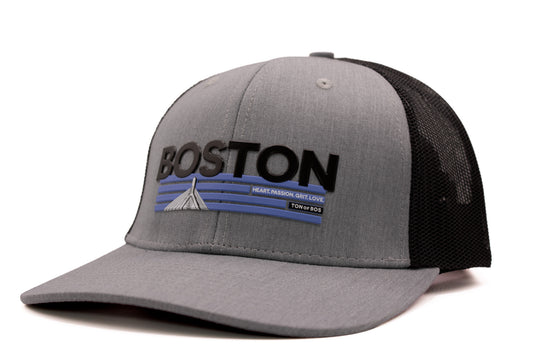The Coastal New School Trucker Hat Gray / Black