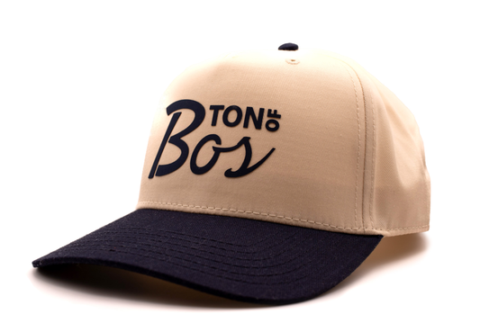 The BOS Canvas Hat Cream / Navy
