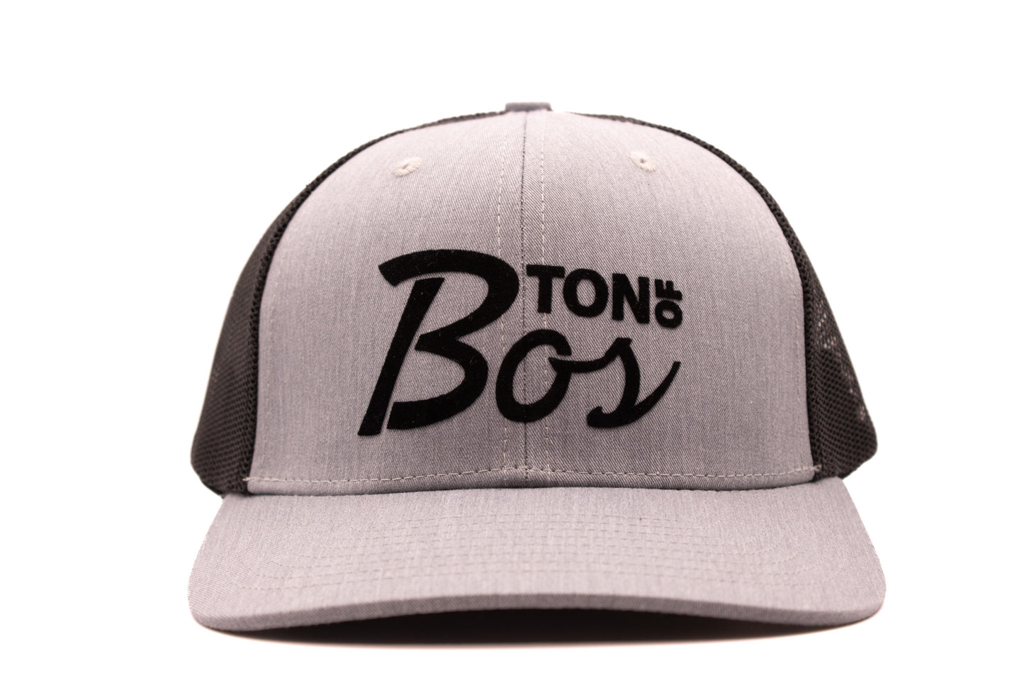 The BOS New School Trucker Hat Gray/Black